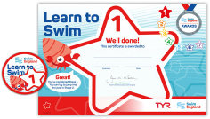 Swim England swimming certificate hastings seans swim school